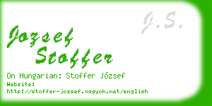 jozsef stoffer business card